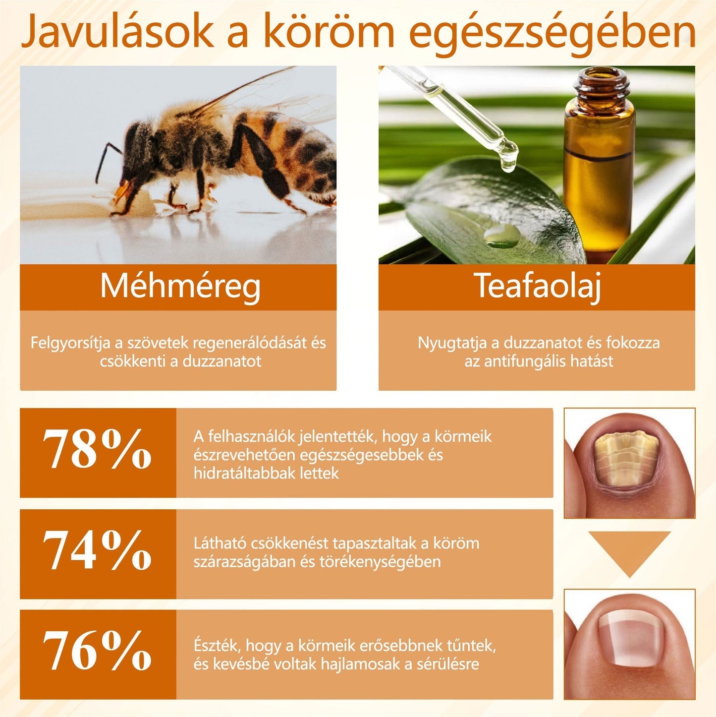 🎁Croaie® Fungiclear Méhterápiás Körömspray🎁