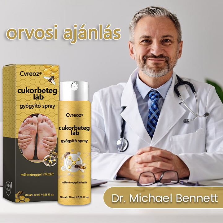 Cvreoz® méhméreg gyógyító spray a sebek gyógyulására és regenerálására a kezeken és a lábakon⭐️