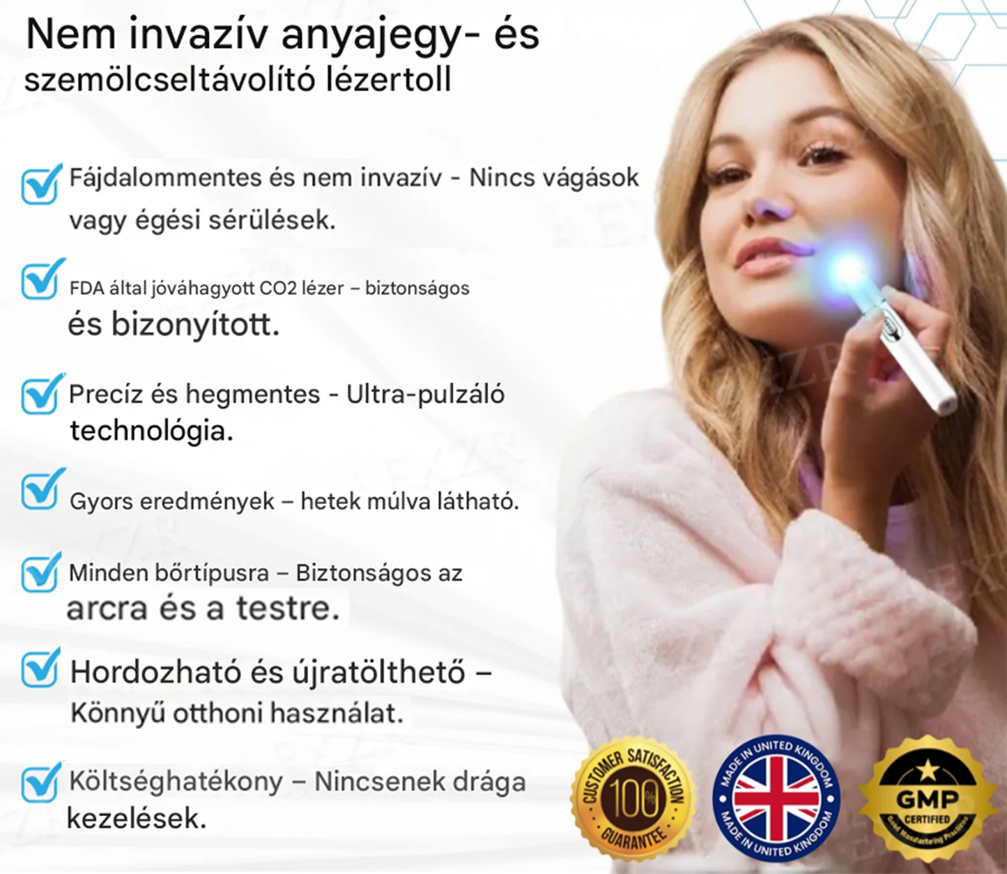 ✨Bikenda® non-invazív anyajegy- és szemölcseltávolító lézertoll✨